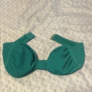 Target Teal Textured Bikini Top